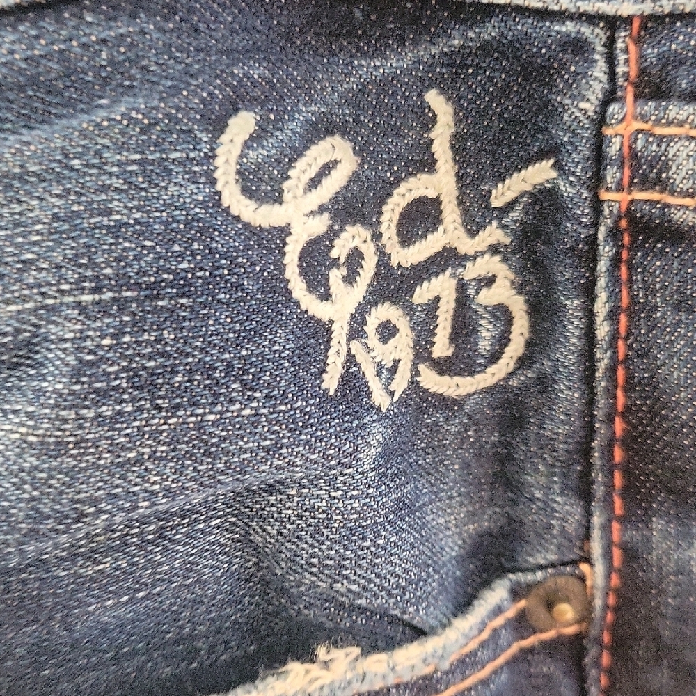Vintage Ed Hardy By Christian  Audigier Alive & Aware Embriodered Tiger Jean - Picture 7 of 16